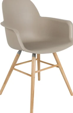 Kuipstoelen|Eetkamerstoelen Met Armleuning-Zuiver Albert Kuip (set van 2) Armstoel taupe
