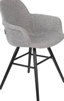 Kuipstoelen|Eetkamerstoelen Met Armleuning-Zuiver Albert Kuip (set van 2) Armstoel Lichtgrijs