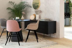 Kuipstoelen|Eetkamerstoelen Met Armleuning-Zuiver Albert Kuip (set van 2) Armstoel Lichtgrijs