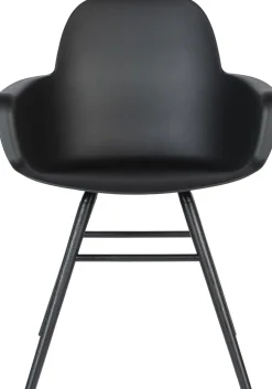 Kuipstoelen|Eetkamerstoelen Met Armleuning-Zuiver Albert Kuip (set van 2) Armstoel Zwart