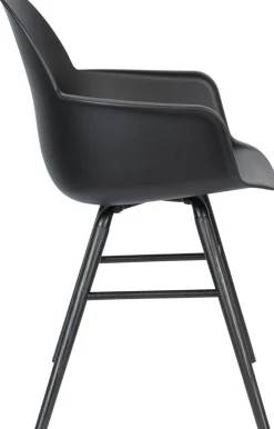 Kuipstoelen|Eetkamerstoelen Met Armleuning-Zuiver Albert Kuip (set van 2) Armstoel Zwart