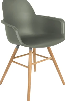 Kuipstoelen|Eetkamerstoelen Met Armleuning-Zuiver Albert Kuip (set van 2) Armstoel Green