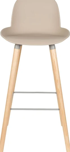 Kunststof Barkrukken-Zuiver Albert Kuip (set van 2) Barkruk taupe