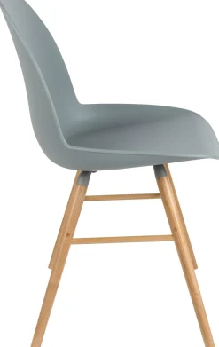 Kuipstoelen|Eetkamerstoelen Zonder Armleuning-Zuiver Albert Kuip (set van 2) Eetkamerstoel Light Grey