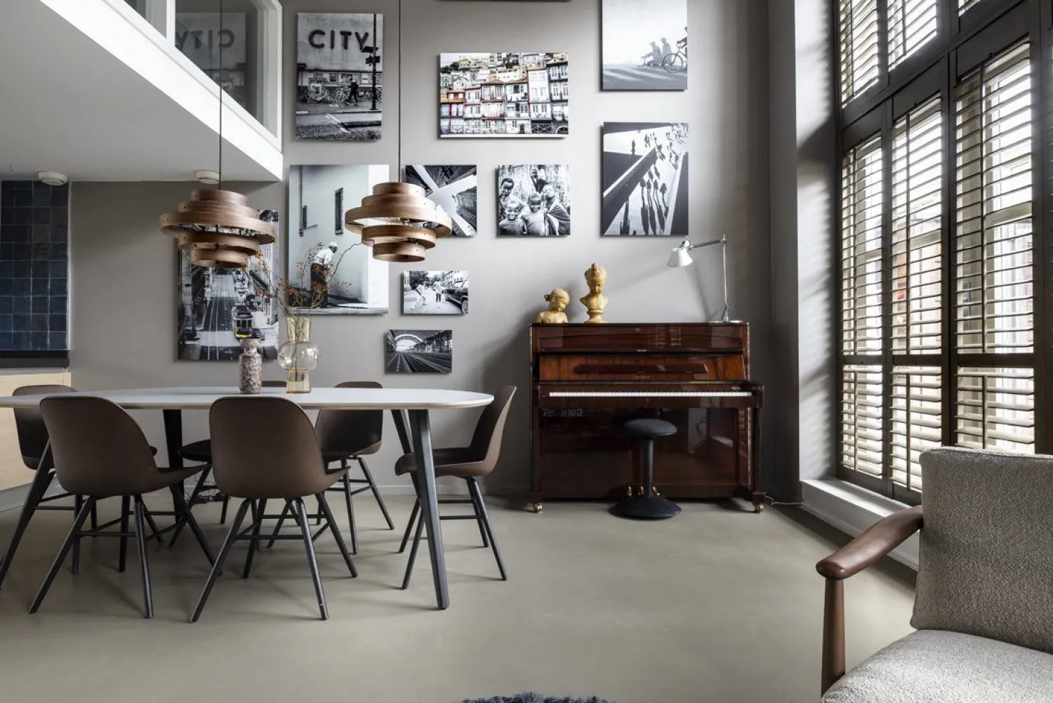 Kuipstoelen|Eetkamerstoelen Zonder Armleuning-Zuiver Albert Kuip (set van 2) Eetkamerstoel Coffee