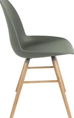 Kuipstoelen|Eetkamerstoelen Zonder Armleuning-Zuiver Albert Kuip (set van 2) Eetkamerstoel Green