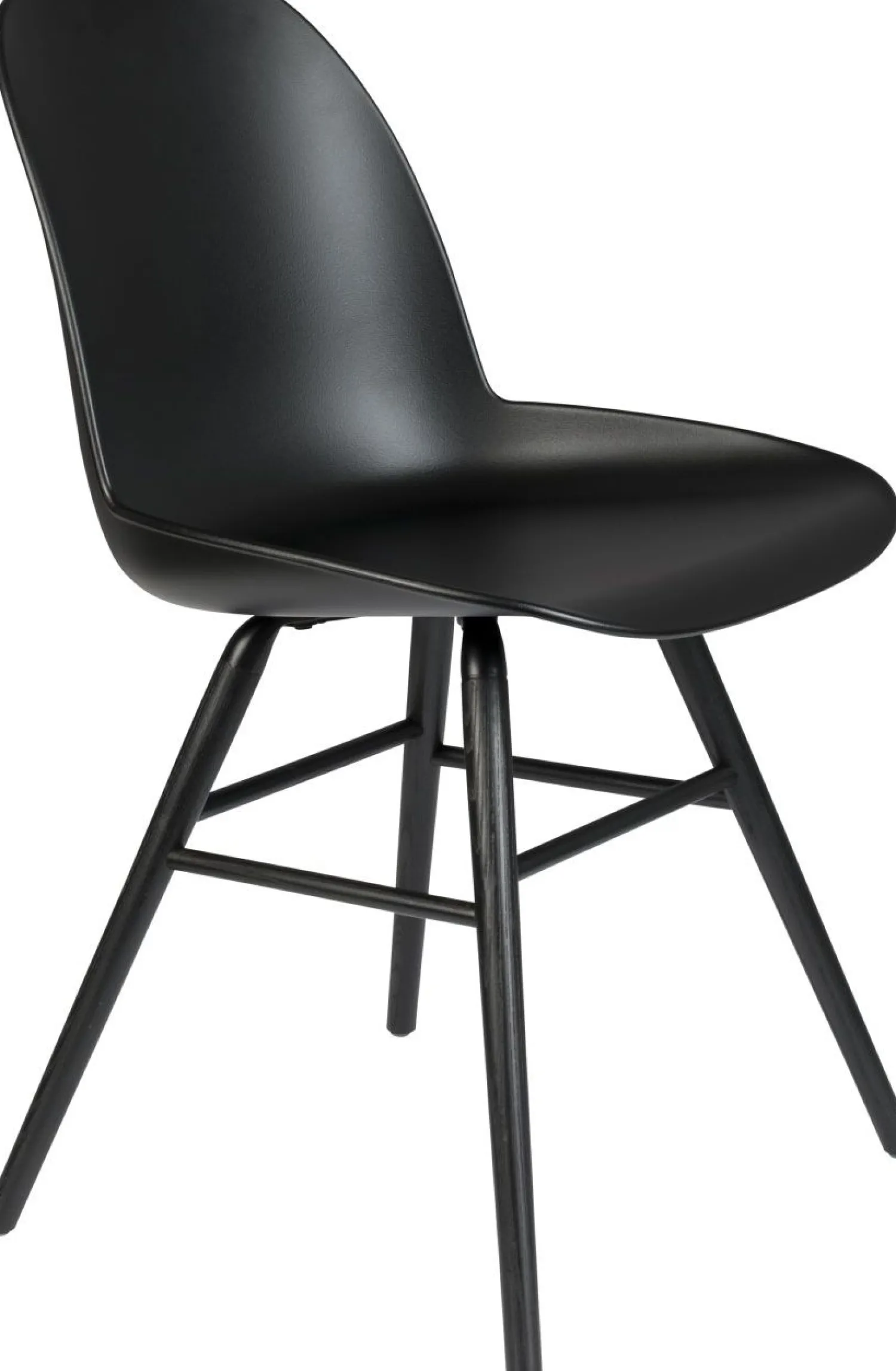 Kuipstoelen|Eetkamerstoelen Zonder Armleuning-Zuiver Albert Kuip (set van 2) Eetkamerstoel Zwart