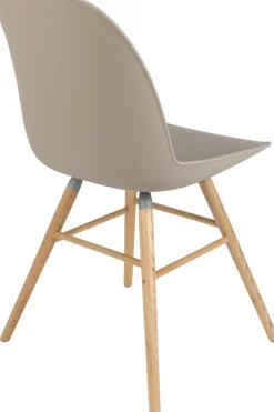 Kuipstoelen|Eetkamerstoelen Zonder Armleuning-Zuiver Albert Kuip (set van 2) Eetkamerstoel taupe
