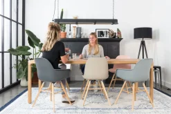 Kuipstoelen|Eetkamerstoelen Zonder Armleuning-Zuiver Albert Kuip (set van 2) Eetkamerstoel taupe