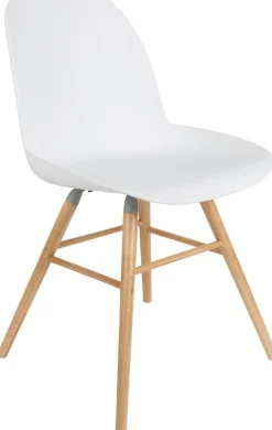 Kuipstoelen|Eetkamerstoelen Zonder Armleuning-Zuiver Albert Kuip (set van 2) Eetkamerstoel White