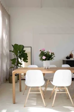 Kuipstoelen|Eetkamerstoelen Zonder Armleuning-Zuiver Albert Kuip (set van 2) Eetkamerstoel White