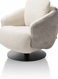 Draaifauteuils-Henders en Hazel Alberta Fauteuil Taurus, Kiezel