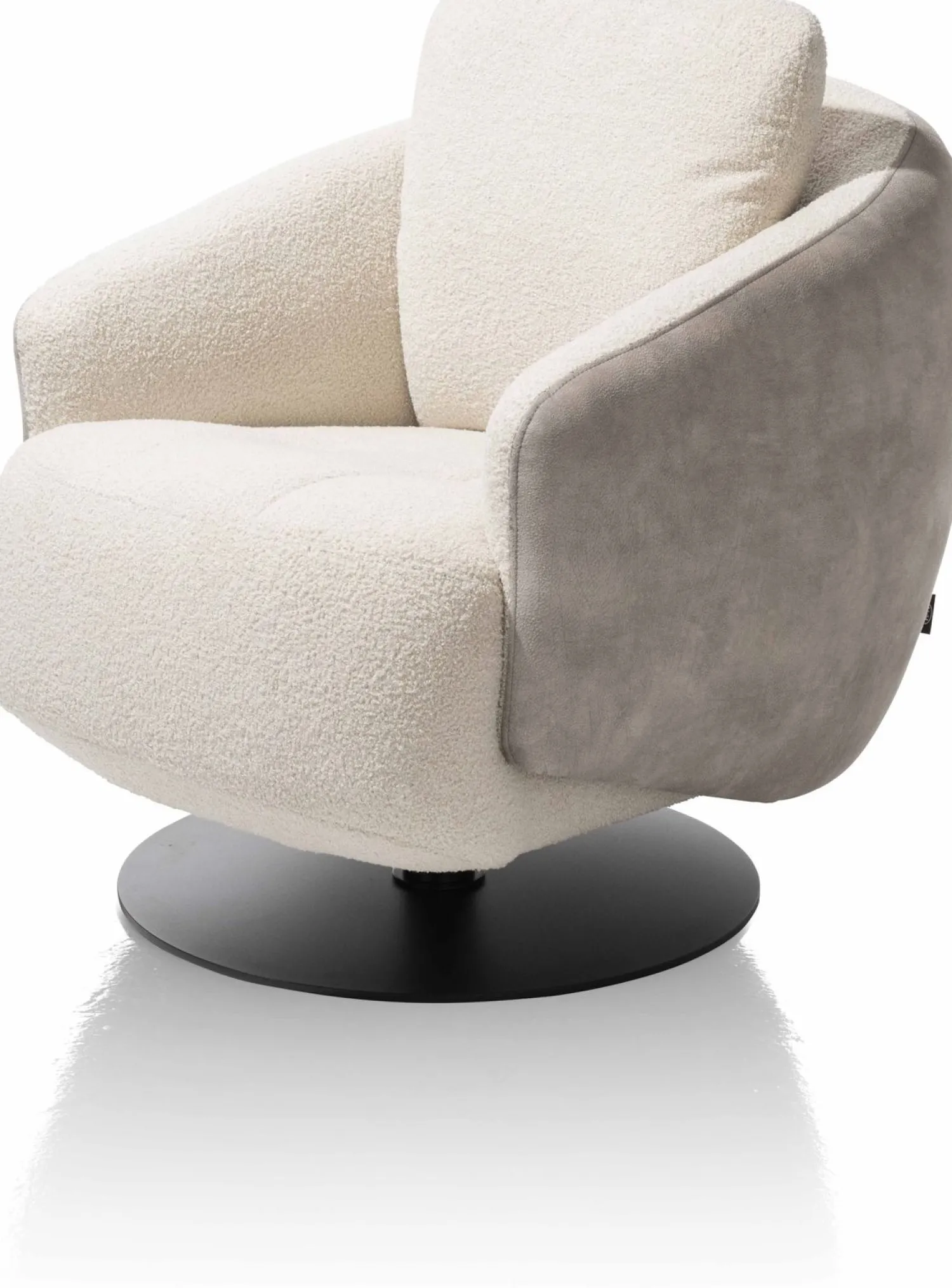 Draaifauteuils-Henders en Hazel Alberta Fauteuil Taurus, Kiezel