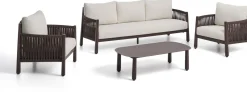 Loungesets-Kave Home Aleria Loungeset Bruin