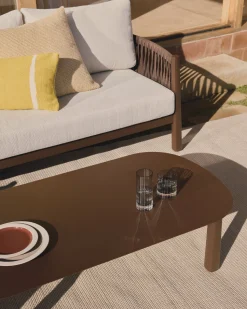 Loungesets-Kave Home Aleria Loungeset Bruin