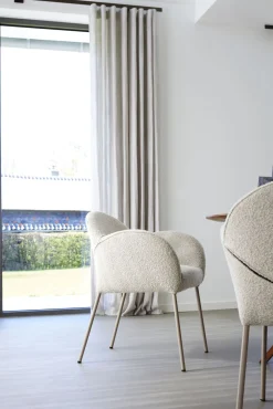 Design Stoelen|Eetkamerstoelen Met Armleuning-LABEL Vandenberg Aletta Eetkamerstoel Beige