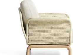 Tuinstoelen-Kave Home Alipa Outdoor Fauteuil Ecru