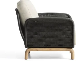 Tuinstoelen-Kave Home Alipa Outdoor Fauteuil Antraciet