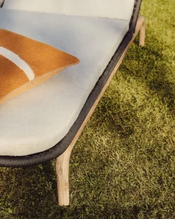 Tuinstoelen-Kave Home Alipa Outdoor Ligstoel Antraciet