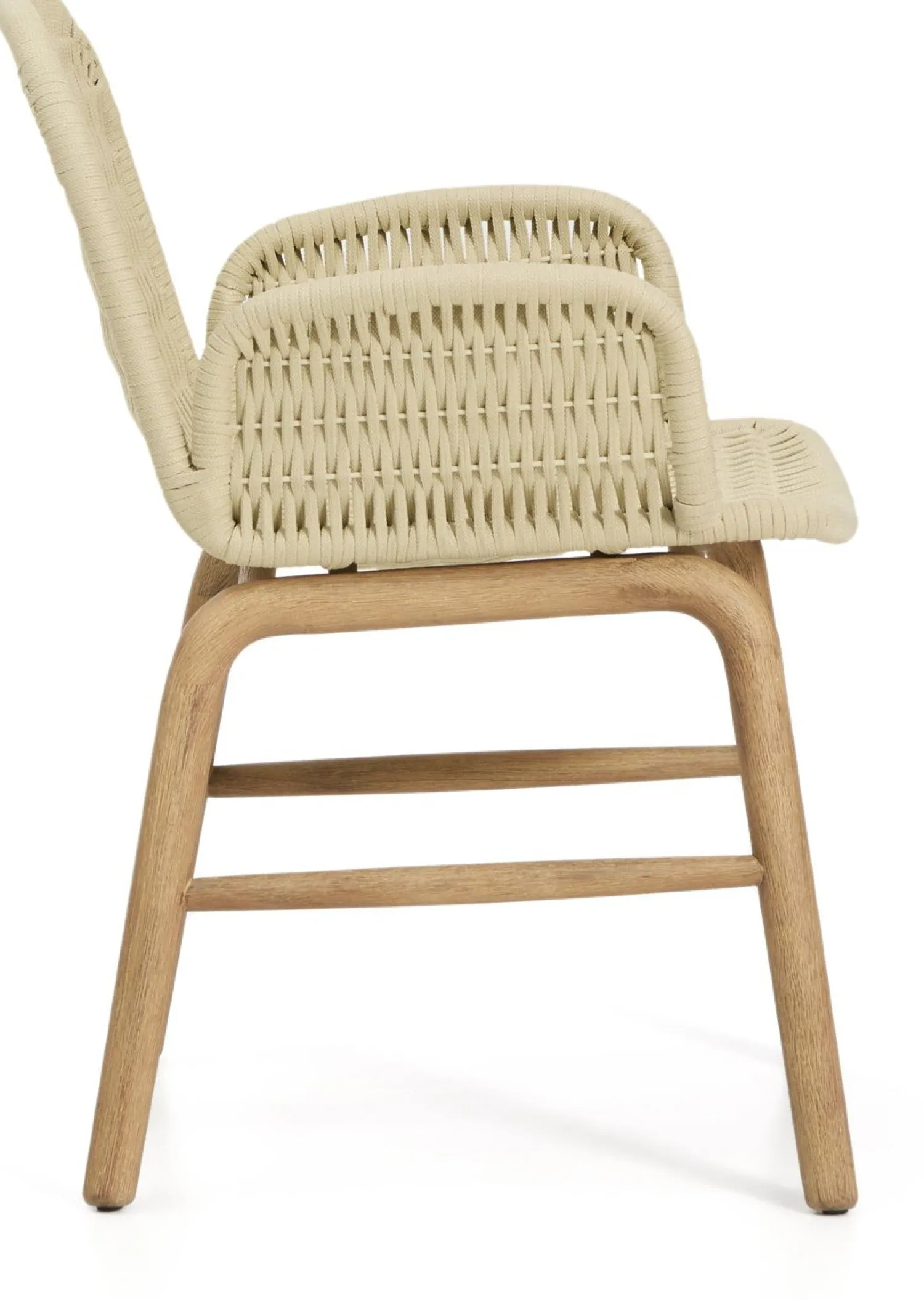 Tuinstoelen-Kave Home Alipa Tuin Armstoel Ecru