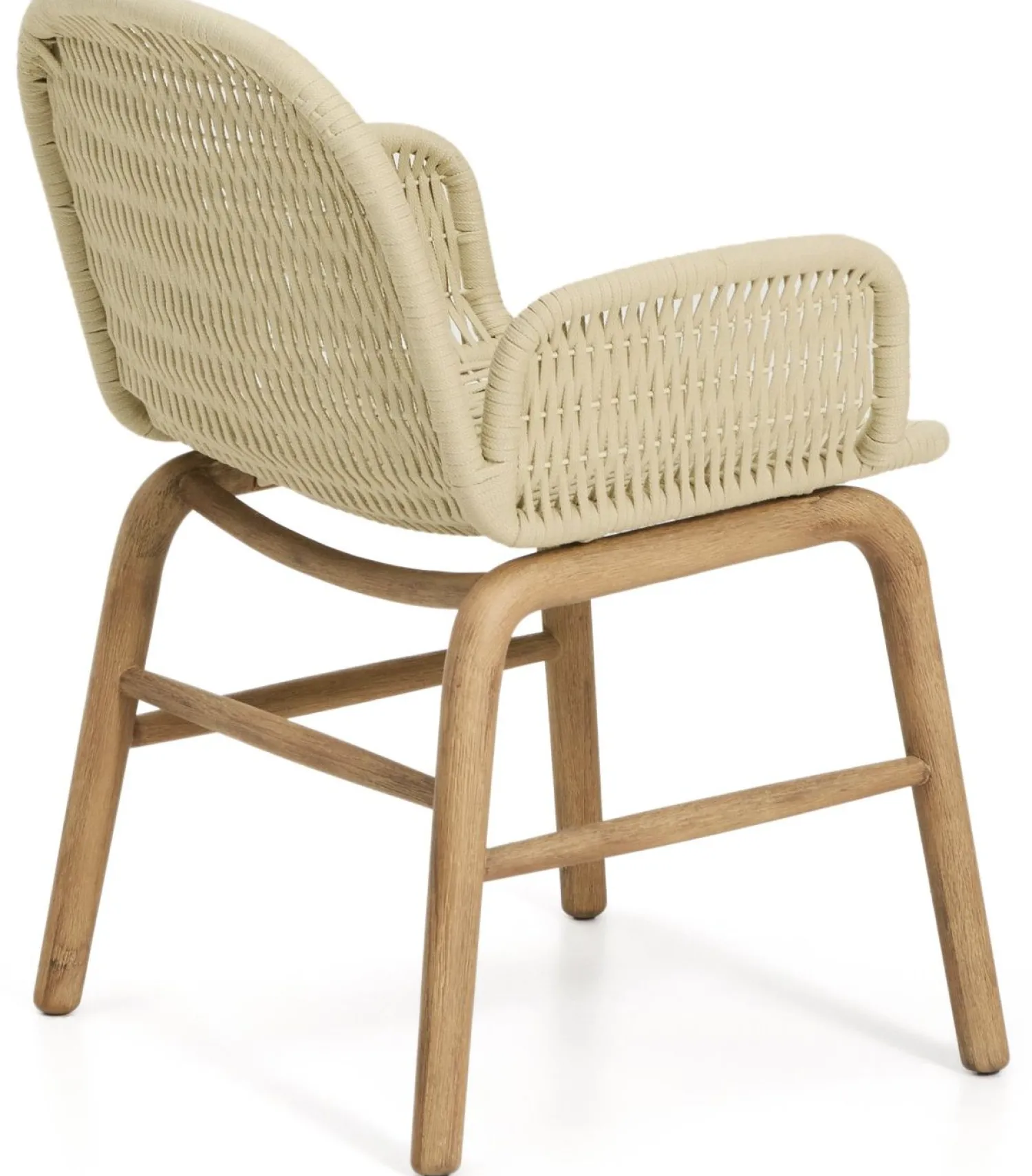 Tuinstoelen-Kave Home Alipa Tuin Armstoel Ecru