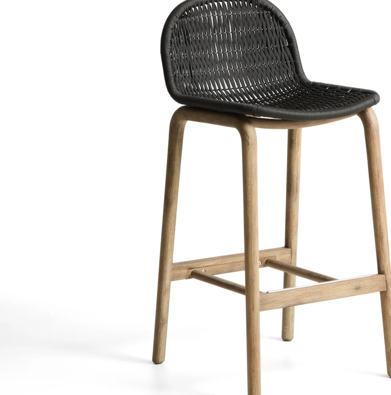 Tuinstoelen-Kave Home Alipa Tuin Barkruk Antraciet