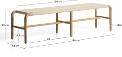 Tuinbanken-Kave Home Alipa Tuinbankje Ecru
