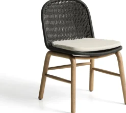 Tuinstoelen-Kave Home Alipa Tuinstoel Antraciet