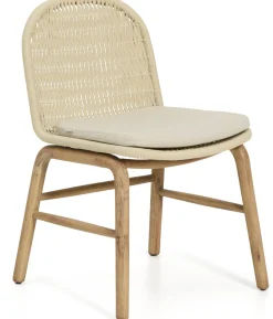 Tuinstoelen-Kave Home Alipa Tuinstoel Ecru