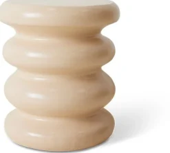 Ronde Bijzettafels-HKLIVING Allure Bijzettafel Cream