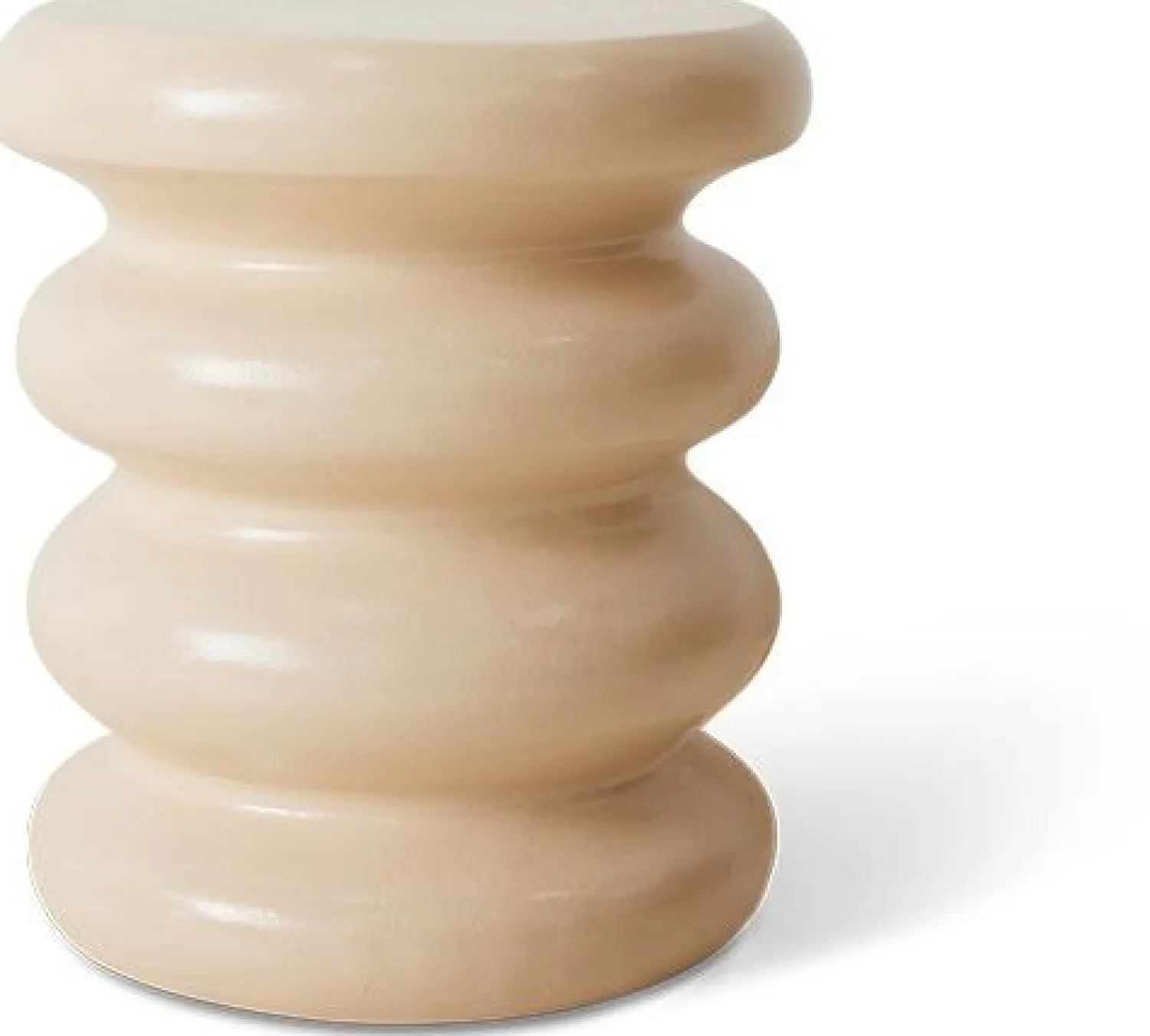 Ronde Bijzettafels-HKLIVING Allure Bijzettafel Cream