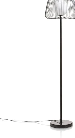 Industriële Vloerlampen|Vloerlampen-COCO maison Ally Vloerlamp Zwart