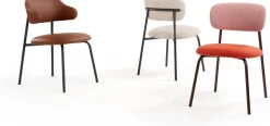 Design Stoelen|Eetkamerstoelen Zonder Armleuning-Artifort Aloa Eetkamerstoel Roze, Rood