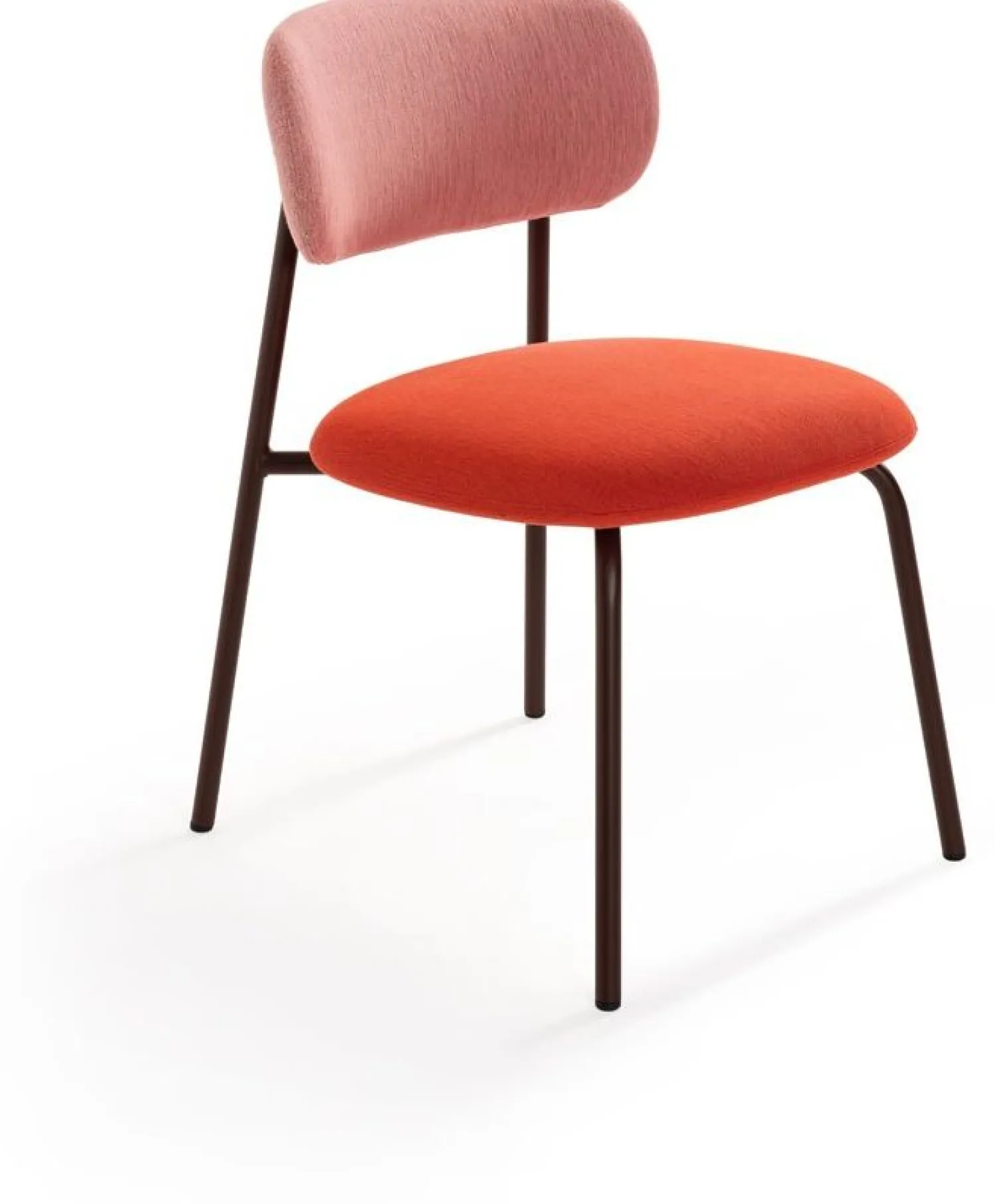 Design Stoelen|Eetkamerstoelen Zonder Armleuning-Artifort Aloa Eetkamerstoel Roze, Rood