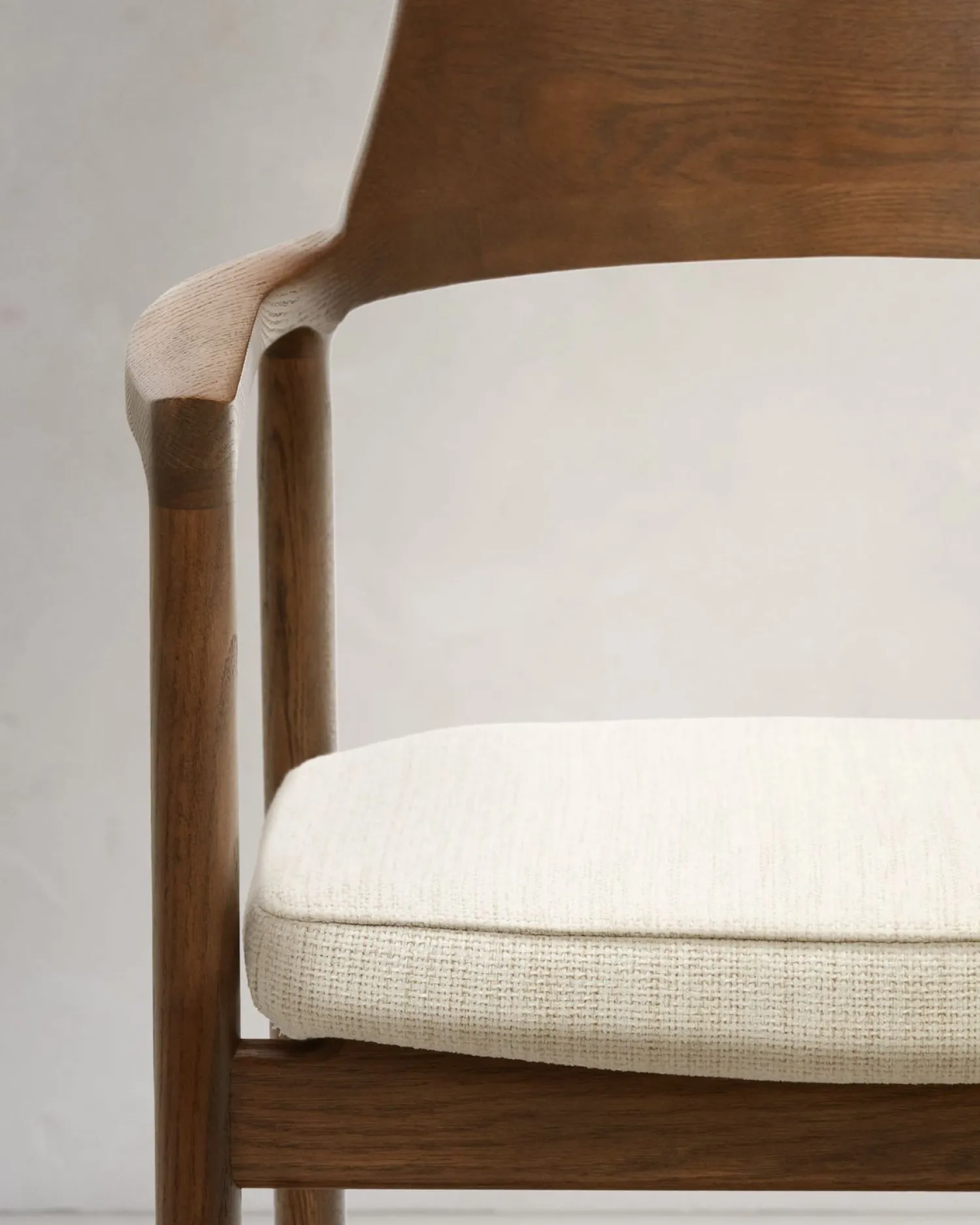 Tuinstoelen|Eetkamerstoelen Met Armleuning-Kave Home Alocs Eetkamerstoel Beige, Walnoot