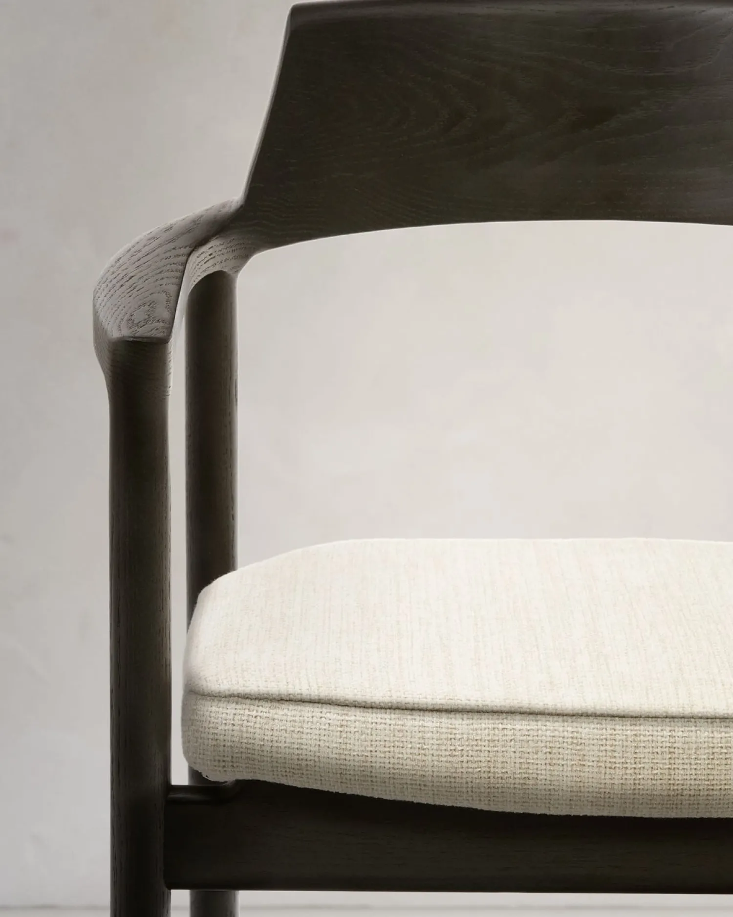 Eetkamerstoelen Met Armleuning-Kave Home Alocs Eetkamerstoel Beige, Zwart