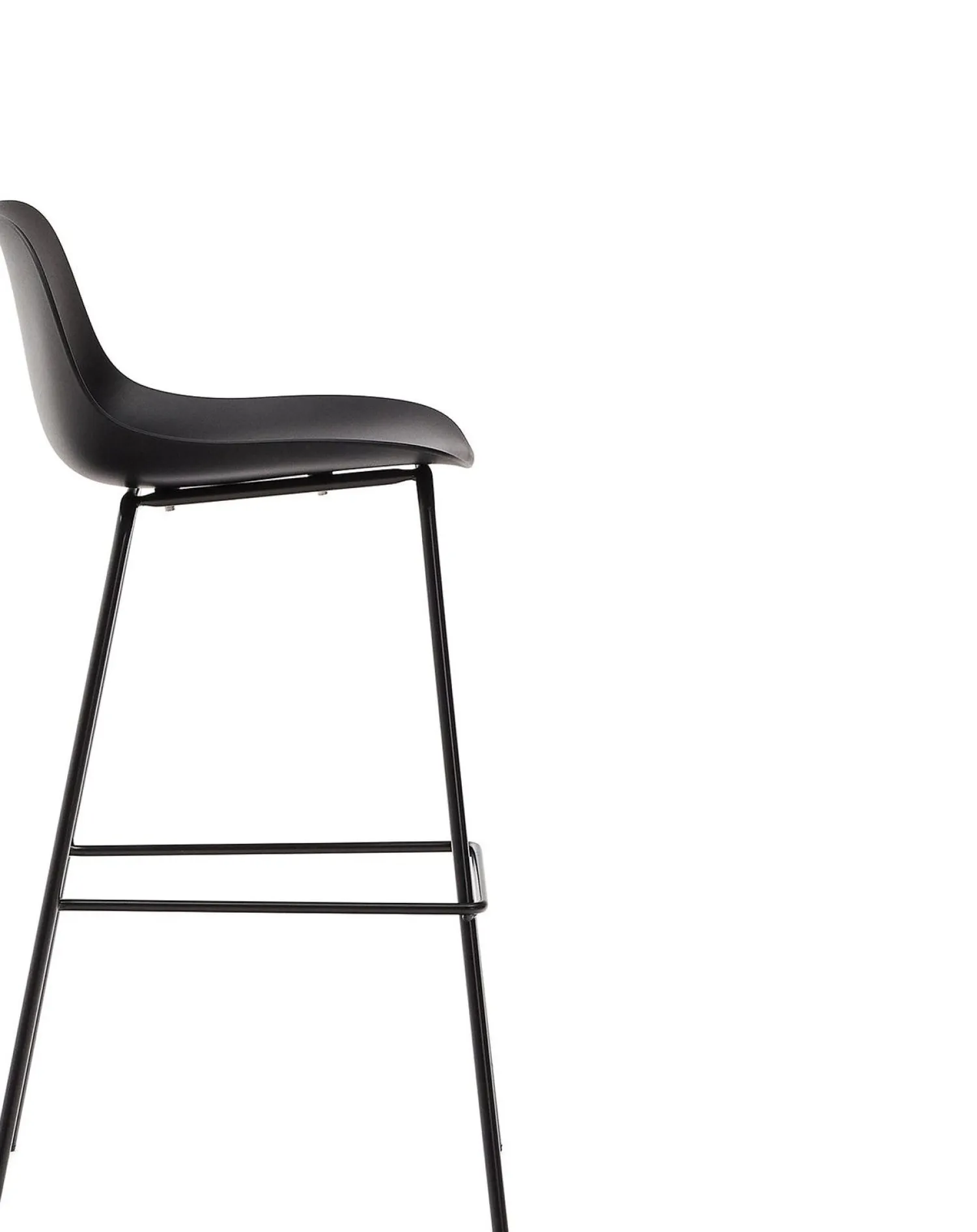 Tuinstoelen-Kave Home Altea Tuin Barkruk Zwart