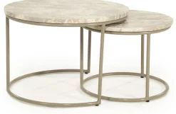 Marmeren Salontafels-By Boo Alvar Salontafelset Naturel