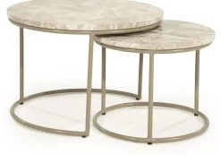 Marmeren Salontafels-By Boo Alvar Salontafelset Naturel