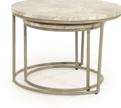 Marmeren Salontafels-By Boo Alvar Salontafelset Naturel