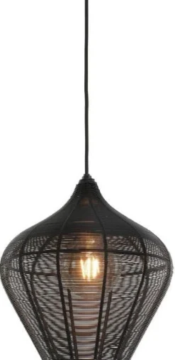 Hanglampen|Hanglampen-Trendhopper Alvaro Hanglamp Mat Zwart