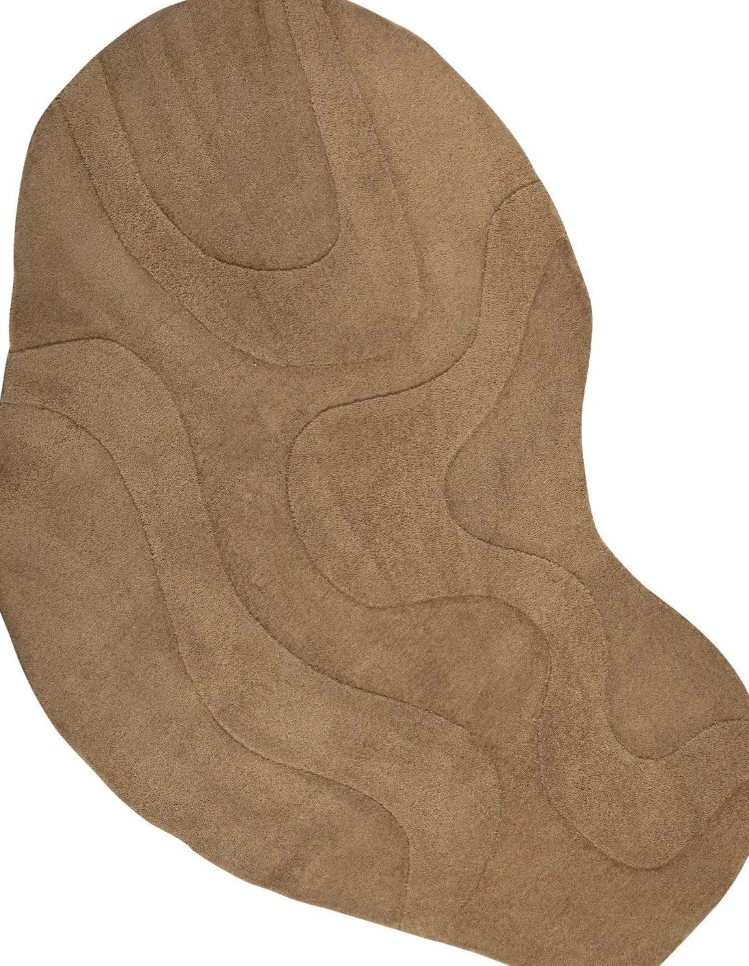 Vloerkleden-WOOOD Alya Vloerkleed Pale Brown