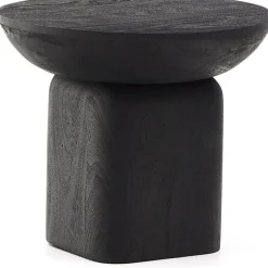 Houten Bijzettafels-Kave Home Ambra Bijzettafel Zwart