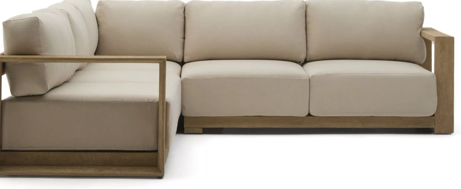 Tuinbanken|Hoekbanken-Kave Home Ambra Tuinbank Beige