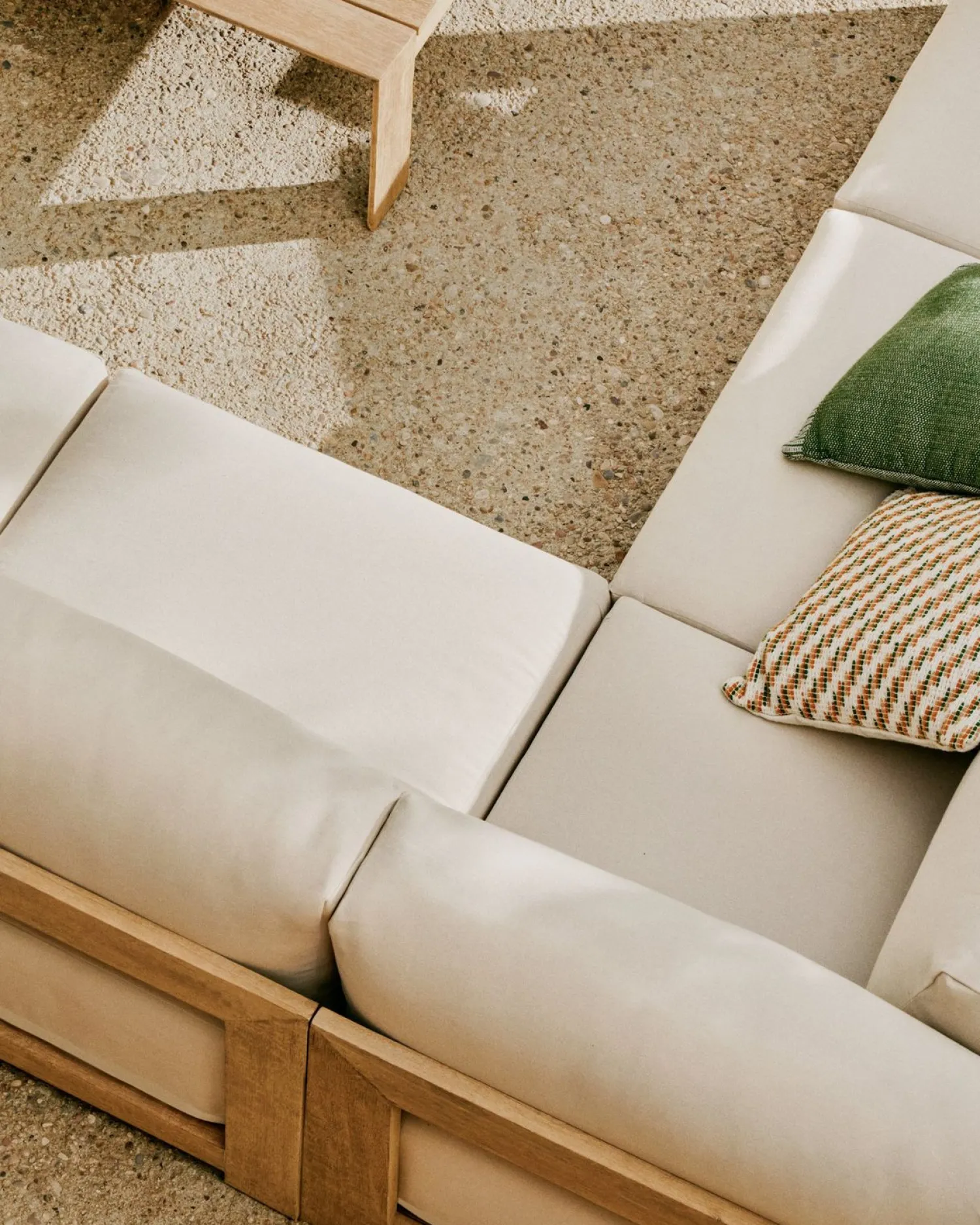 Tuinbanken|Hoekbanken-Kave Home Ambra Tuinbank Beige