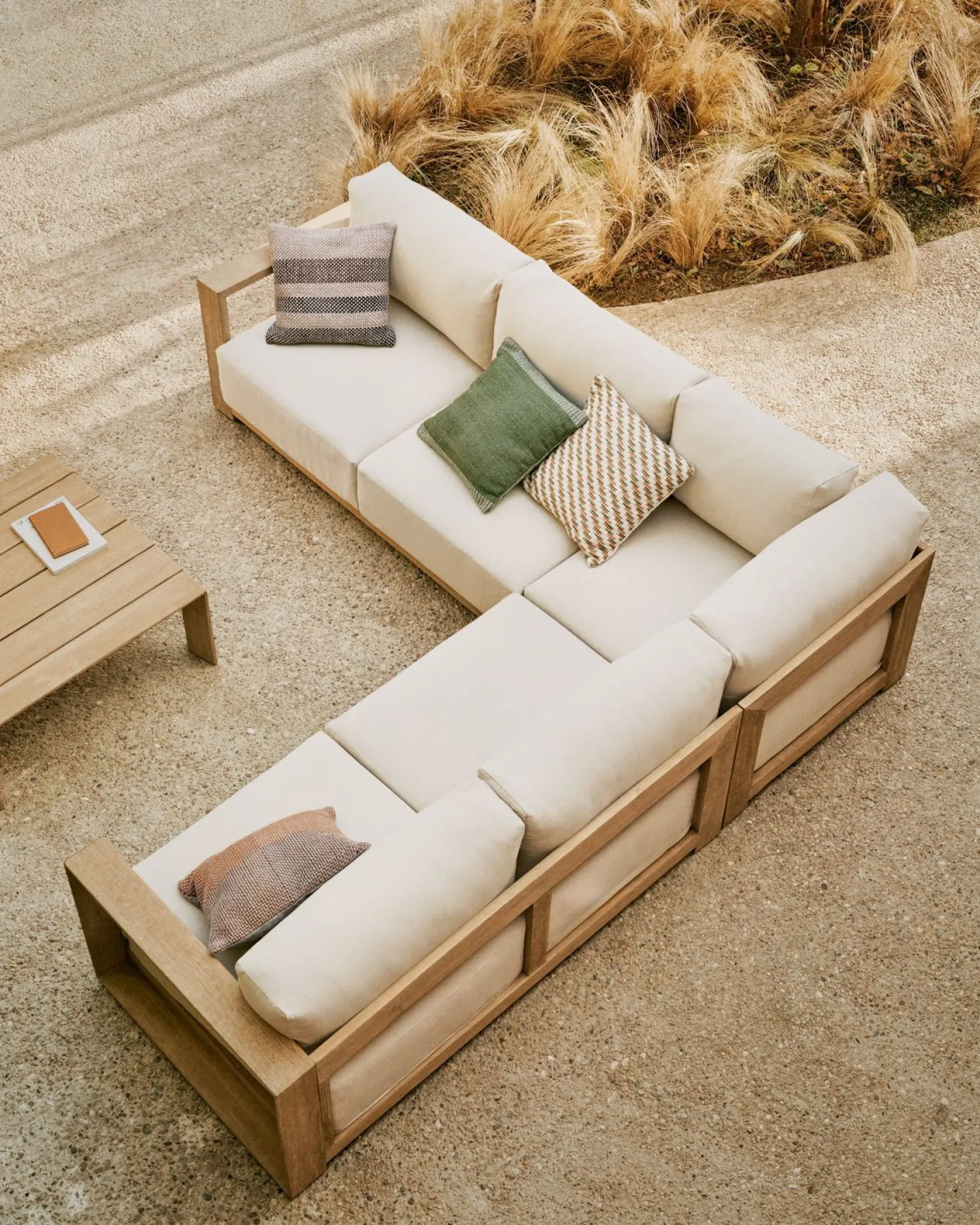 Tuinbanken|Hoekbanken-Kave Home Ambra Tuinbank Beige