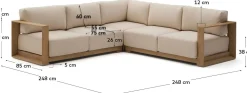 Tuinbanken|Hoekbanken-Kave Home Ambra Tuinbank Beige