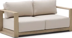 Tuinbanken|Zitbanken-Kave Home Ambra 2-Zitsbank Beige