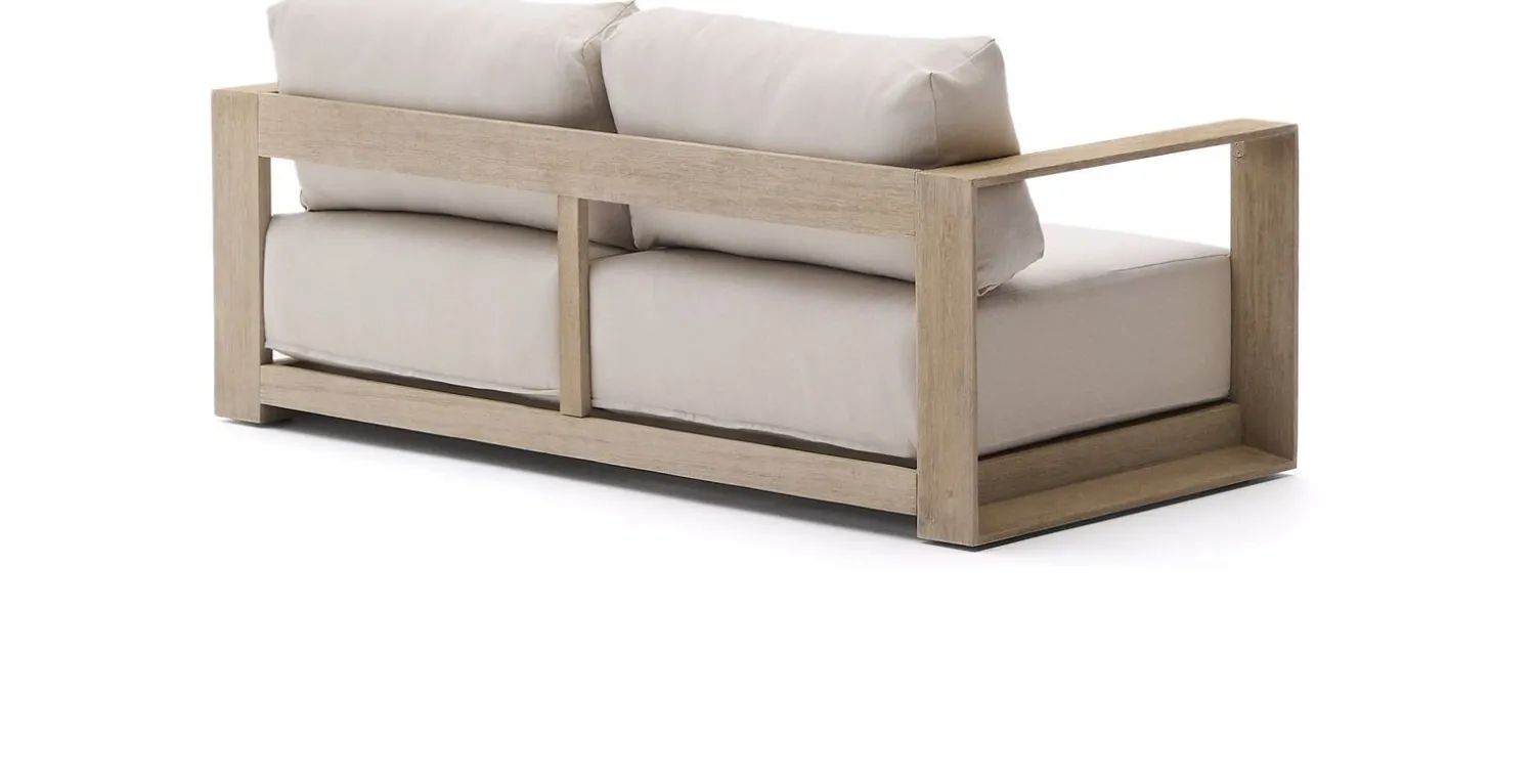 Tuinbanken|Zitbanken-Kave Home Ambra 2-Zitsbank Beige