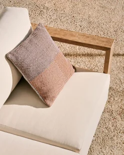 Tuinbanken|Zitbanken-Kave Home Ambra 2-Zitsbank Beige